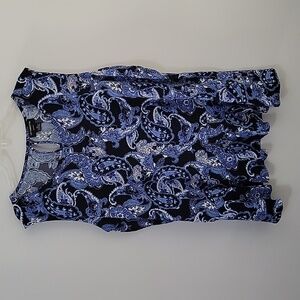 Liz Claiborne Paisley Sleeveless Top, Size 3X